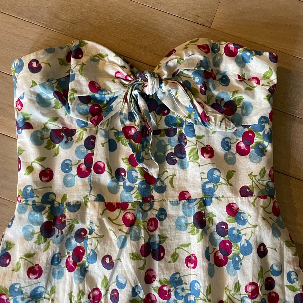 Adorable Cherry Dress strapless